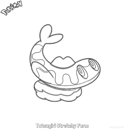 Free printable Tatsugiri Stretchy Form Coloring Page - Free Printable Pokemon Coloring Sheets coloring page